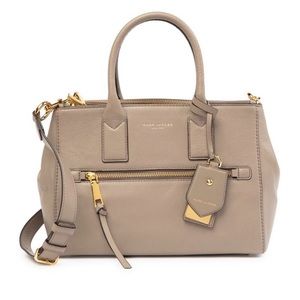 Marc Jacobs Gray & Gold Recruit East West Tote